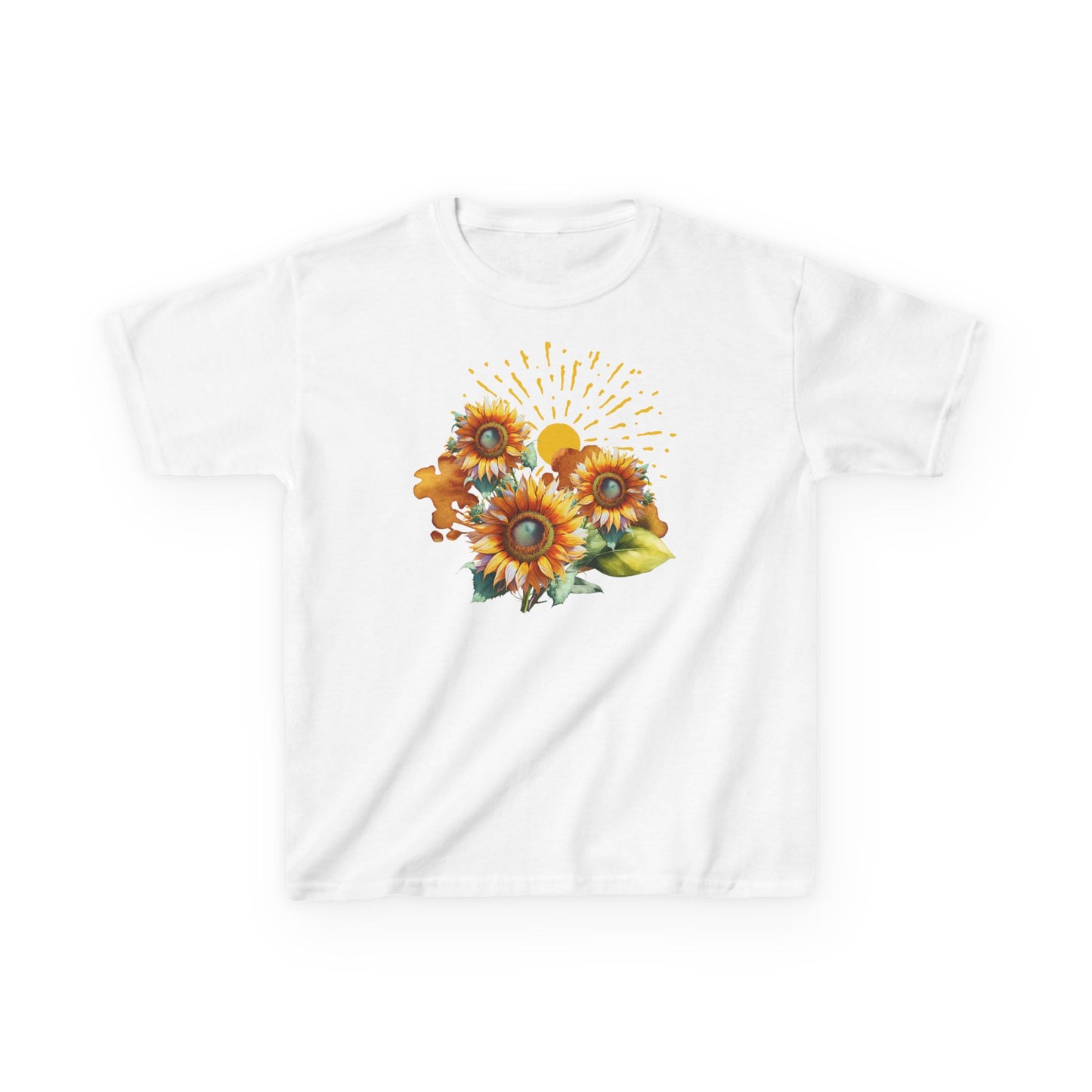Sunflowers Kids Heavy Cotton™ Tee, spring, summer