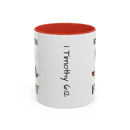 Stop Whining - Fight Accent Coffee Mug, 11oz and 15oz, Christian gift, humorous gift