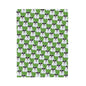 Polar Bear Velveteen Plush Blanket - Green