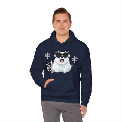 Polar Bear Unisex Heavy Blend™ Hooded Sweatshirt, fun, cool, Christmas