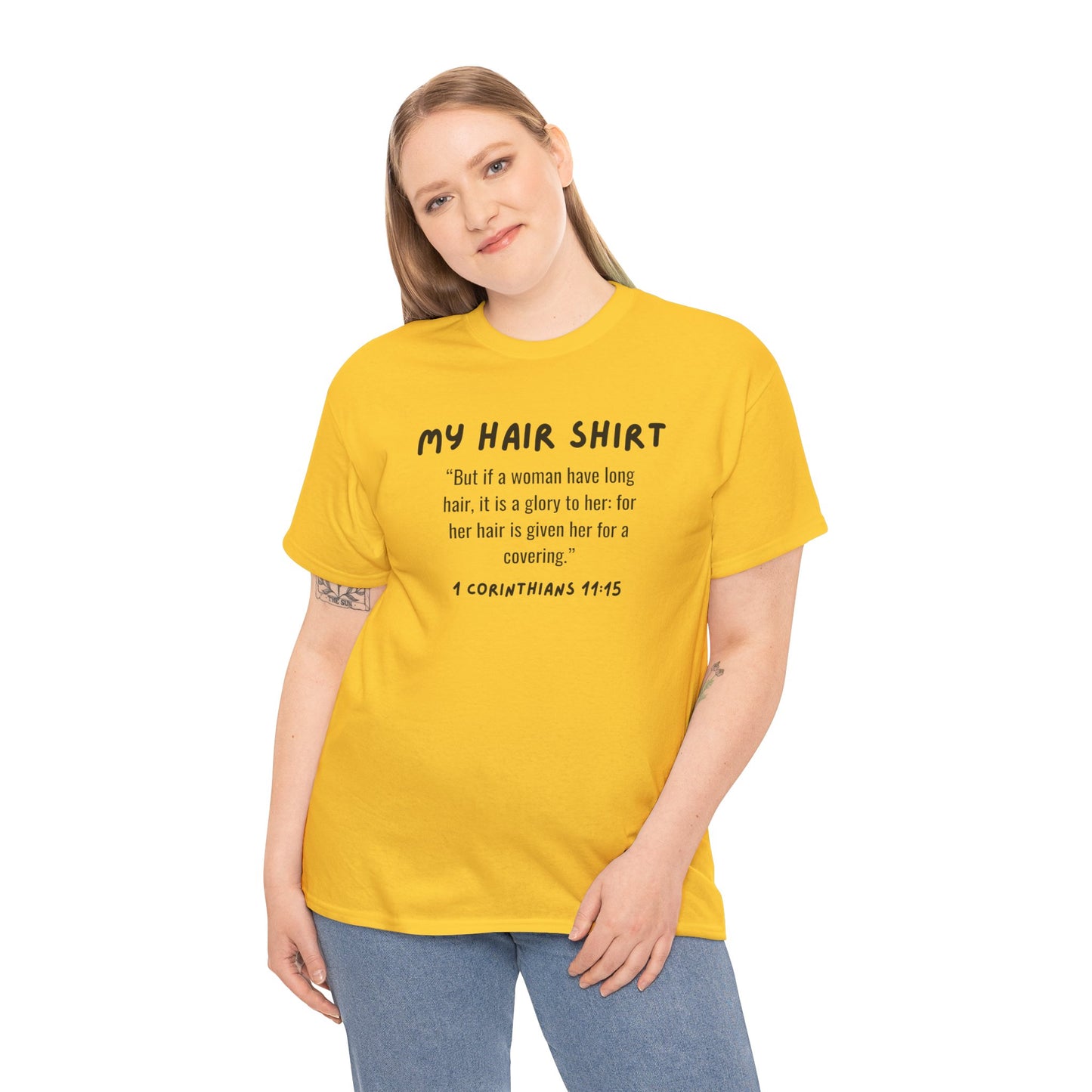 Inspirational Hair Growth Heavy Cotton Tee