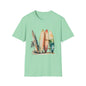 Surfing Vibes Unisex Softstyle T-Shirt - Beachy Graphic Tee