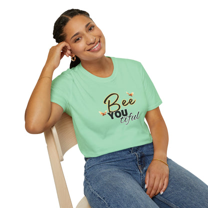 BeeYOUtiful Unisex Softstyle T-Shirt - Nature Inspired Graphic Tee