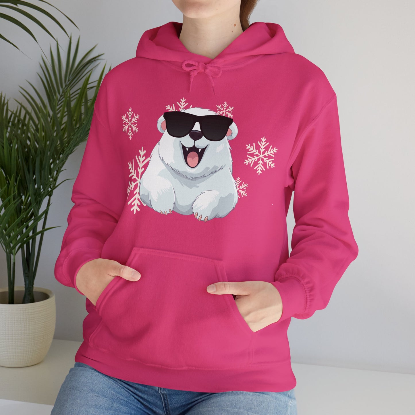 Polar Bear Unisex Heavy Blend™ Hooded Sweatshirt, fun, cool, Christmas