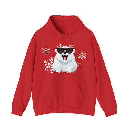 Polar Bear Unisex Heavy Blend™ Hooded Sweatshirt, fun, cool, Christmas