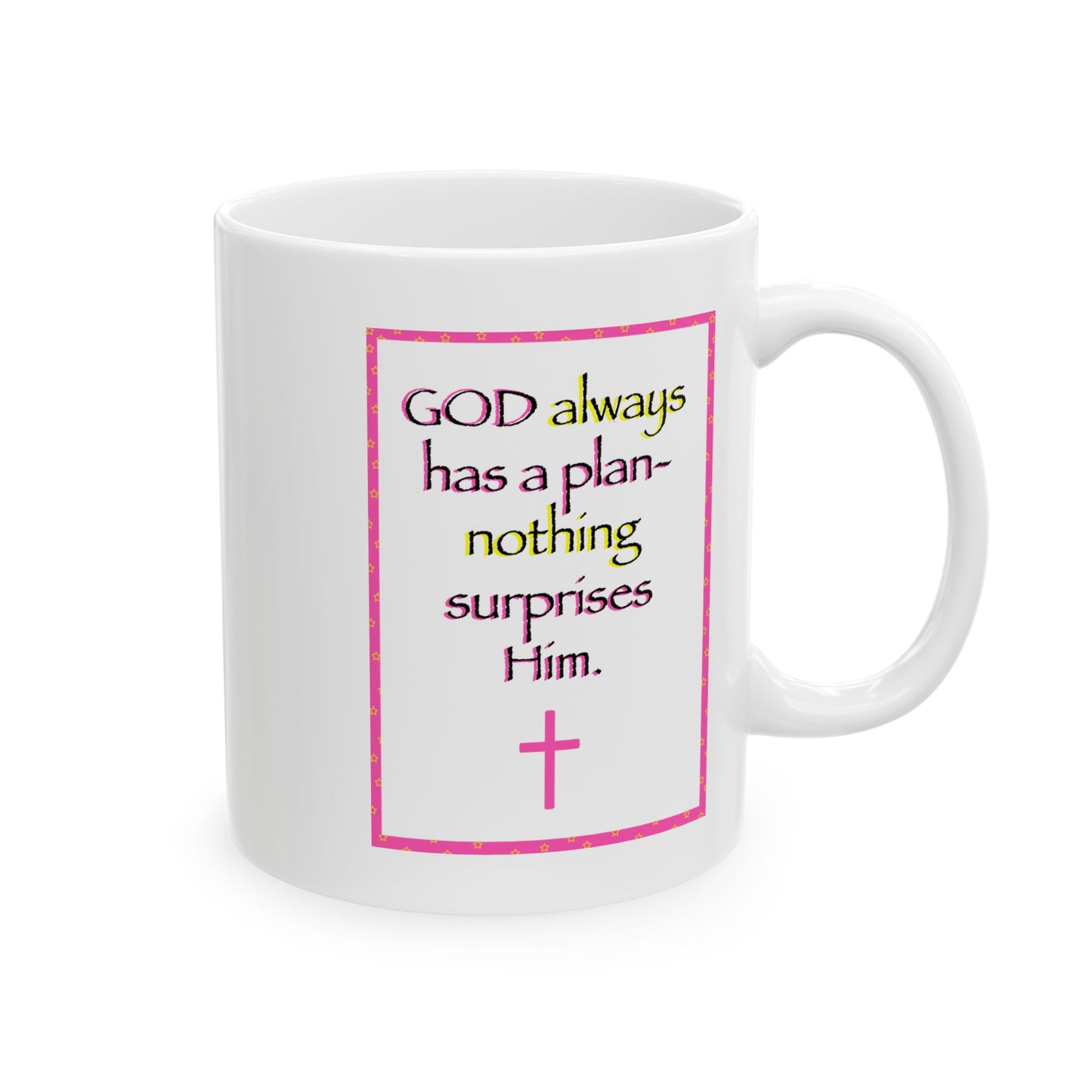 God Has a Plan Mug (pink), Faith gift, Encouragement gift, Birthday