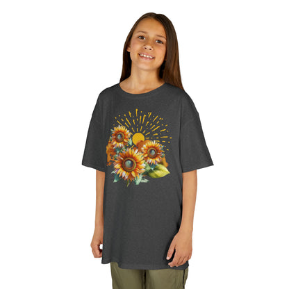 Sunflowers Kids Heavy Cotton™ Tee, spring, summer