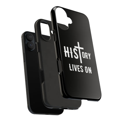 HIStory Lives On, Phone Cases - black & white