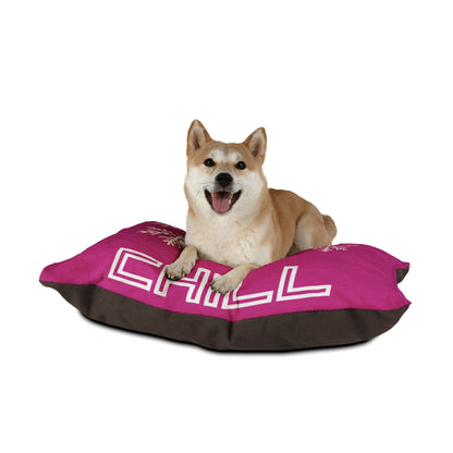 Chill with Polar Bear Pet Bed, Pink