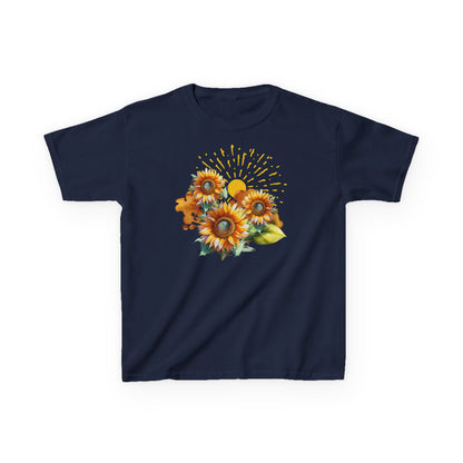 Sunflowers Kids Heavy Cotton™ Tee, spring, summer