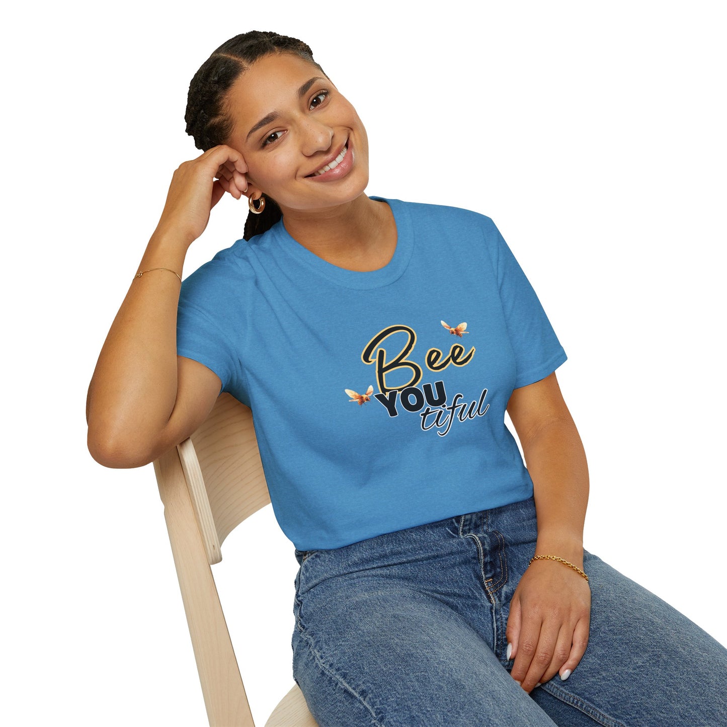 BeeYOUtiful Unisex Softstyle T-Shirt - Nature Inspired Graphic Tee