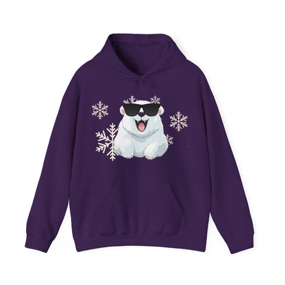 Polar Bear Unisex Heavy Blend™ Hooded Sweatshirt, fun, cool, Christmas
