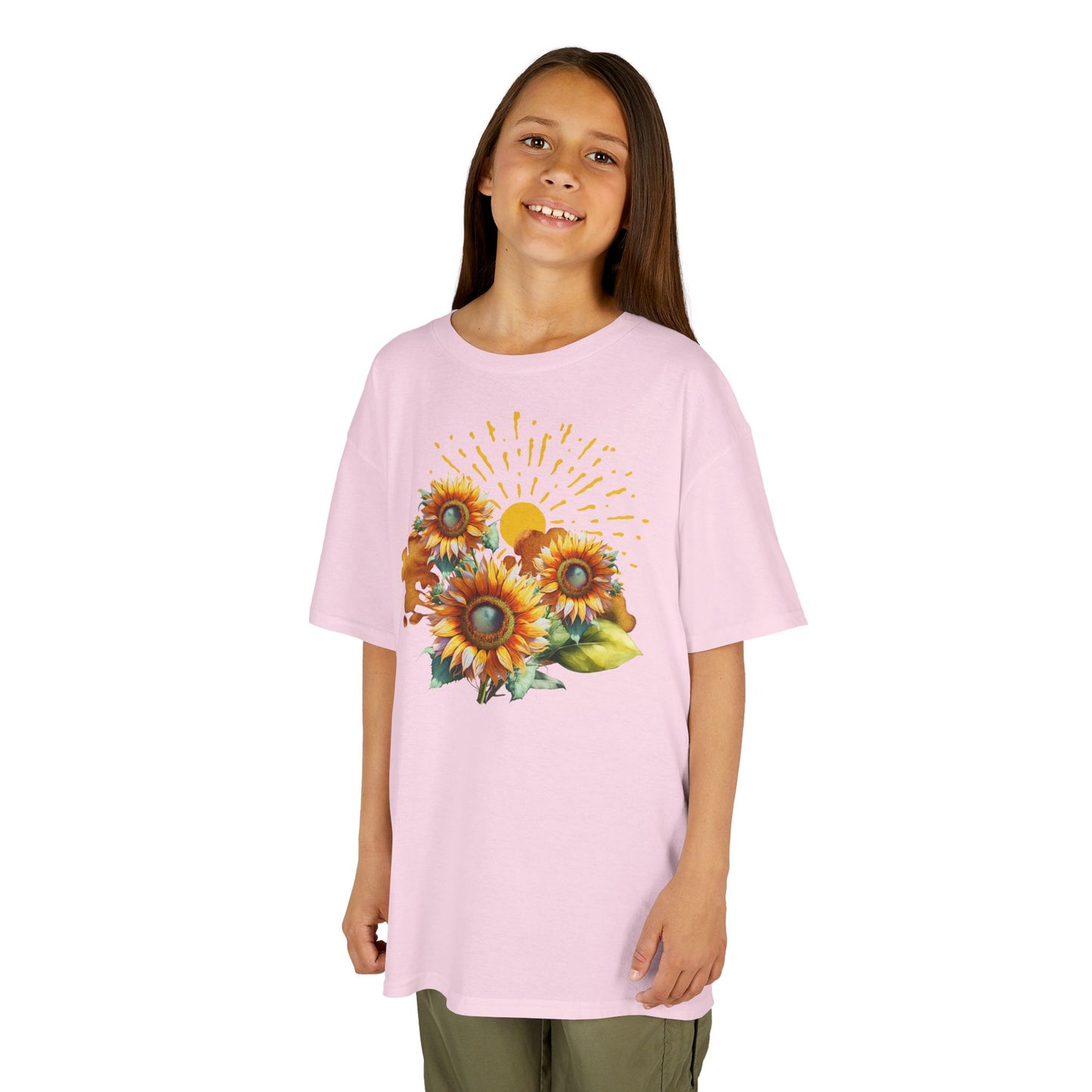Sunflowers Kids Heavy Cotton™ Tee, spring, summer