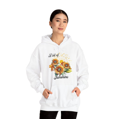 A Bit Of Sunshine hoodie with sunflowers, gift for her