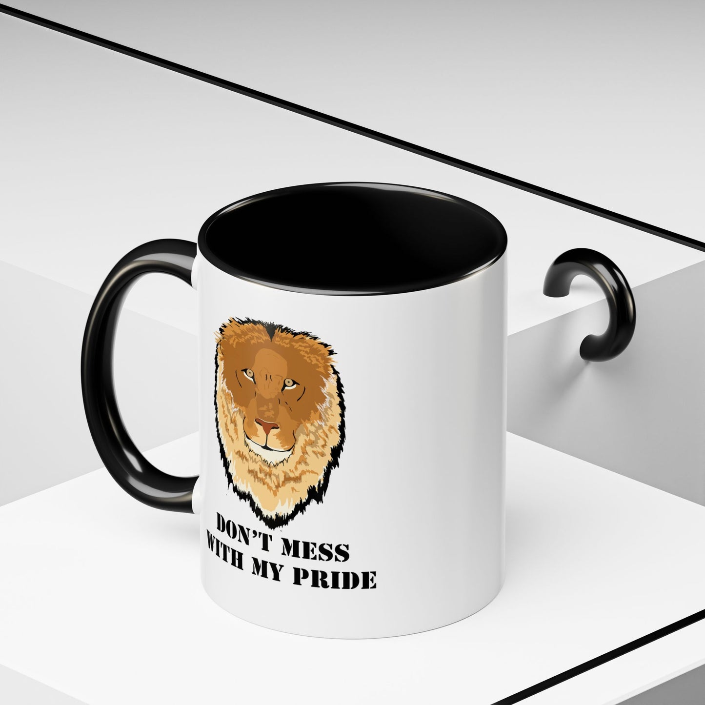 Don't Mess with my Pride Lion Coffee Mug, 11oz and 15oz, cat lover, father's day, brother