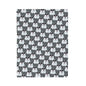 Polar Bear Velveteen Plush Blanket - Dark Gray