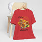 A Bit Of Sunshine Sunflower T-shirt, Bella + Canvas, spring, summer