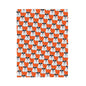 Polar Bear Velveteen Plush Blanket - Orange
