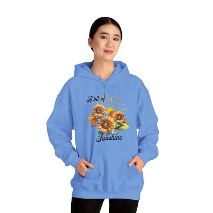 A Bit Of Sunshine hoodie with sunflowers, gift for her