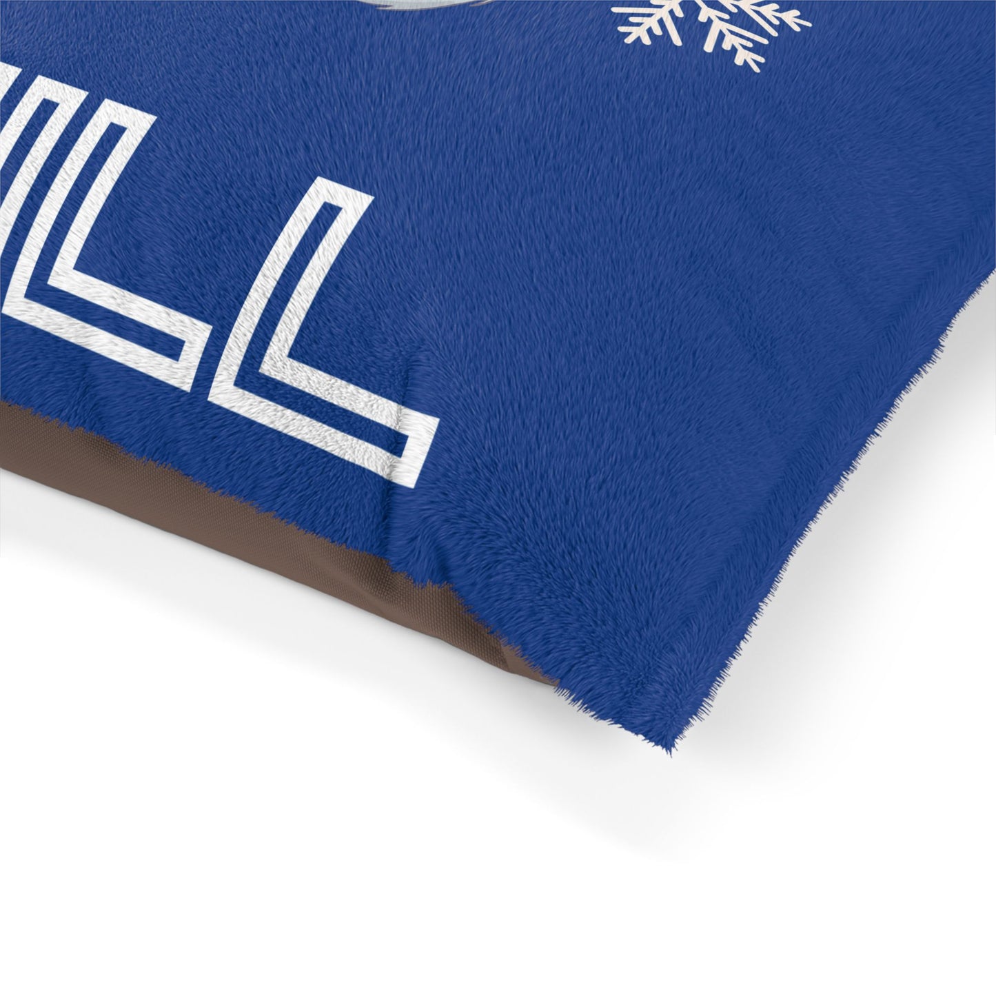 Chill with Polar Bear Pet Bed, Dark Blue