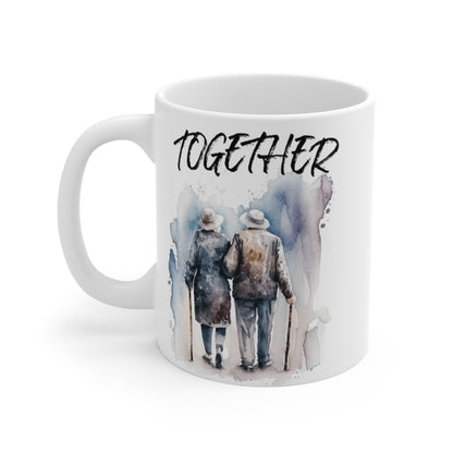 Vintage Christian 'Together' Mug 11oz. Anniversary, Valentine's Day, Birthday