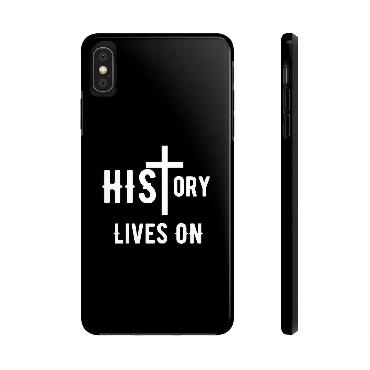 HIStory Lives On, Phone Cases - black & white