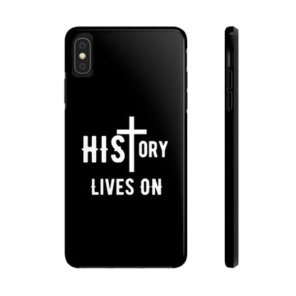 HIStory Lives On, Phone Cases - black & white