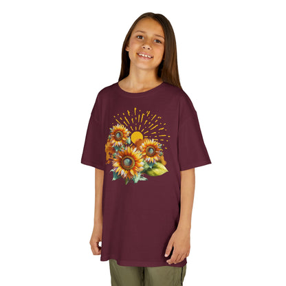 Sunflowers Kids Heavy Cotton™ Tee, spring, summer
