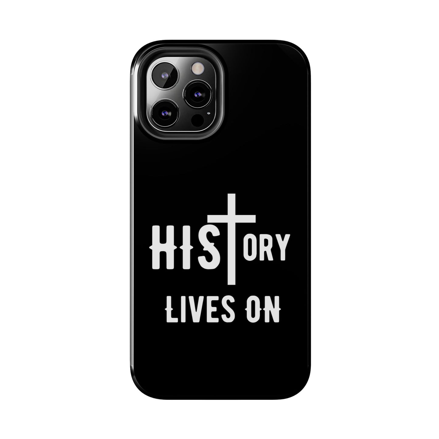 HIStory Lives On, Phone Cases - black & white