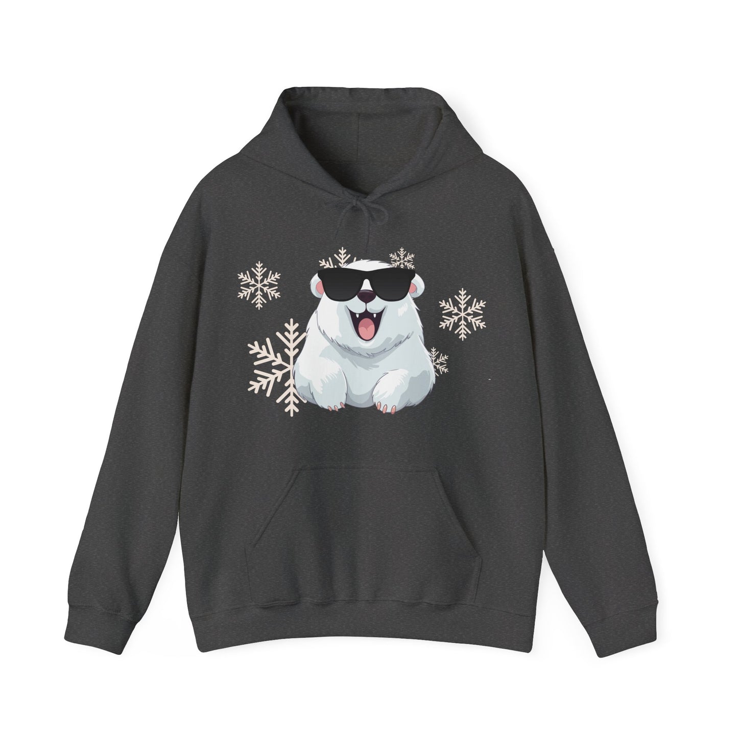 Polar Bear Unisex Heavy Blend™ Hooded Sweatshirt, fun, cool, Christmas