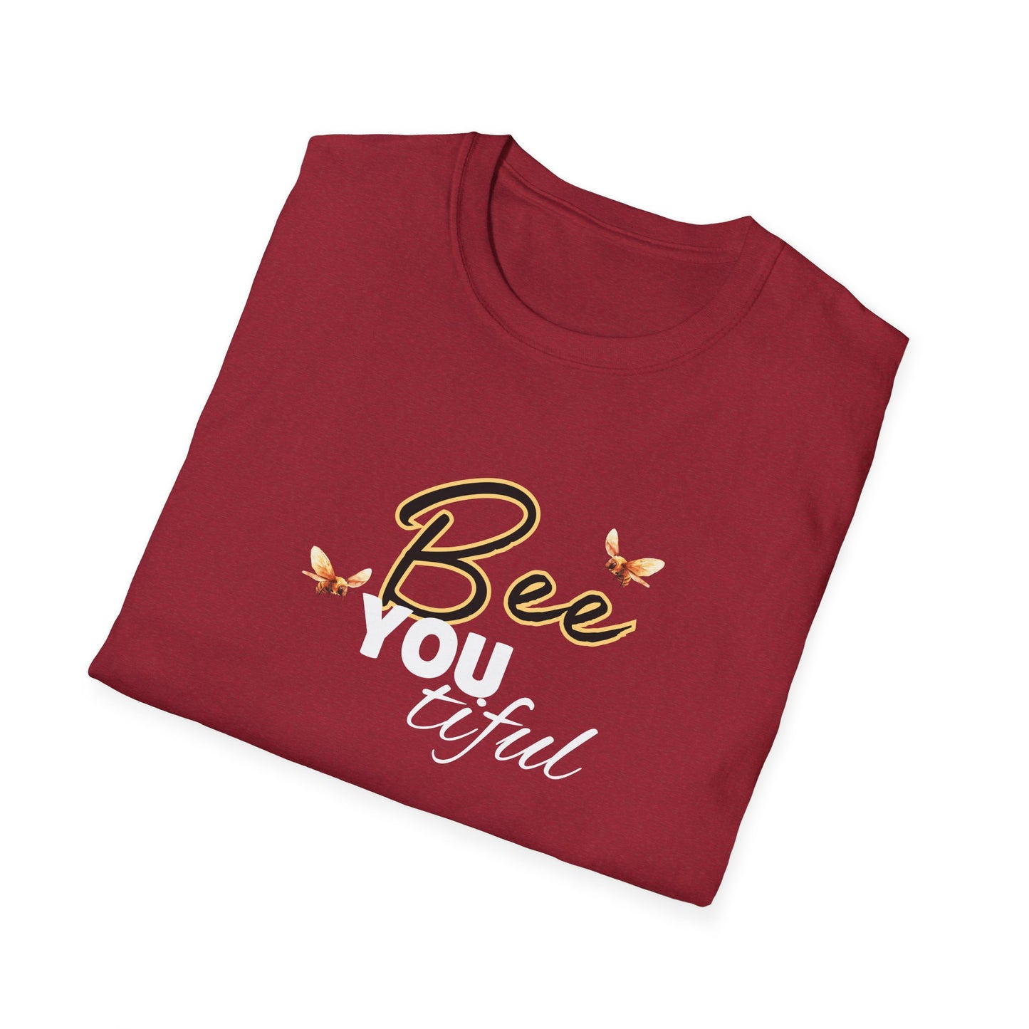 BeeYOUtiful Unisex Softstyle T-Shirt - Nature Inspired Graphic Tee - w