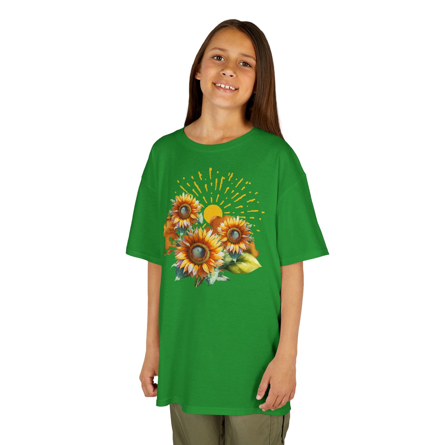 Sunflowers Kids Heavy Cotton™ Tee, spring, summer
