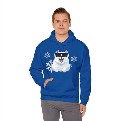 Polar Bear Unisex Heavy Blend™ Hooded Sweatshirt, fun, cool, Christmas