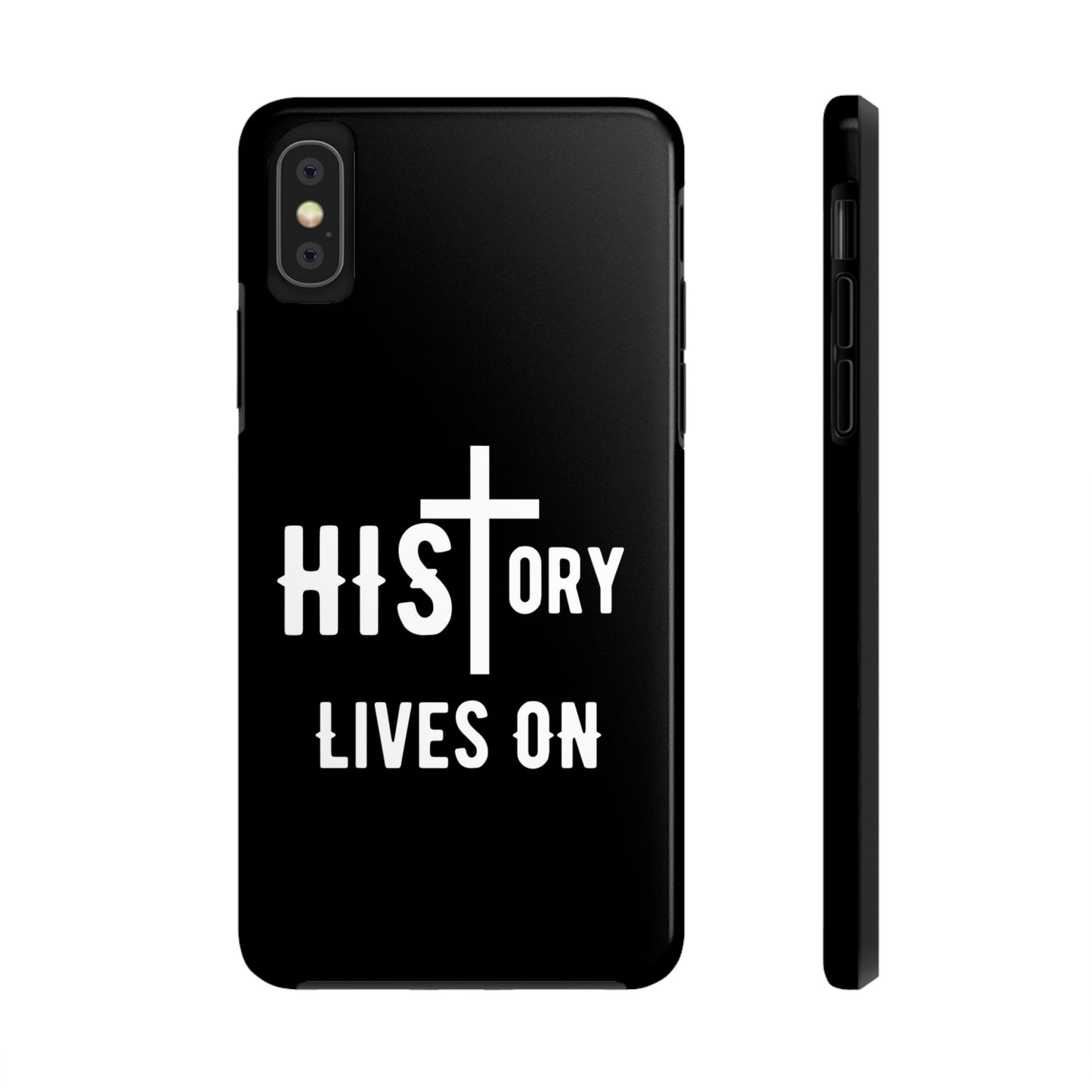 HIStory Lives On, Phone Cases - black & white