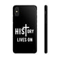 HIStory Lives On, Phone Cases - black & white