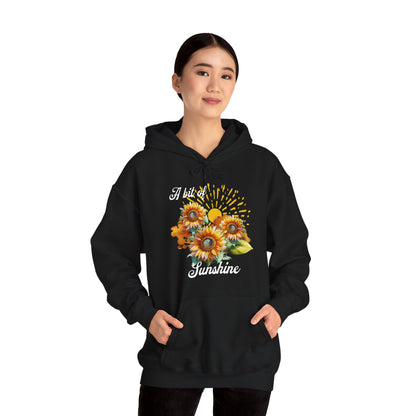 A Bit Of Sunshine hoodie with sunflowers, gift for her