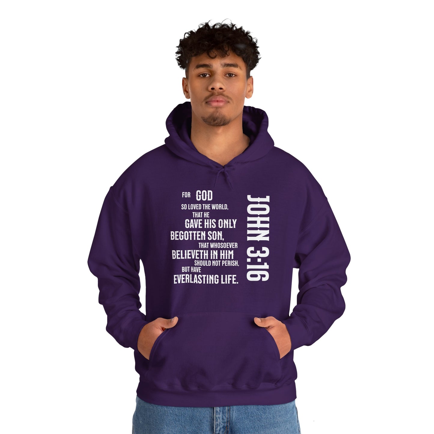 John 3:16 Unisex Heavy Blend™ Hooded Sweatshirt