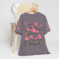 To Everything There Is A Season Pink Flowers, sleeve design, Bella+Canvas, T-shirt, spring