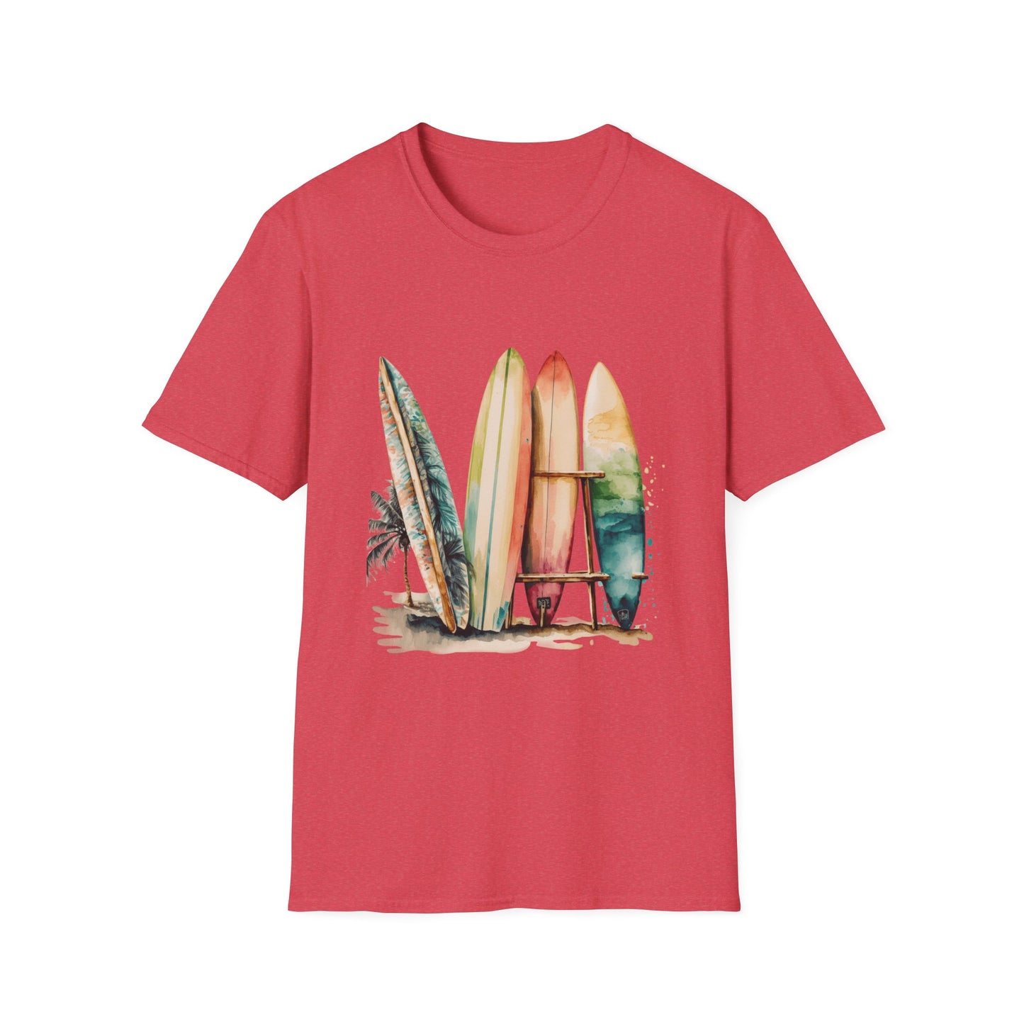 Surfing Vibes Unisex Softstyle T-Shirt - Beachy Graphic Tee