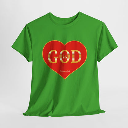 God is Love - Unisex Heavy Cotton Tee