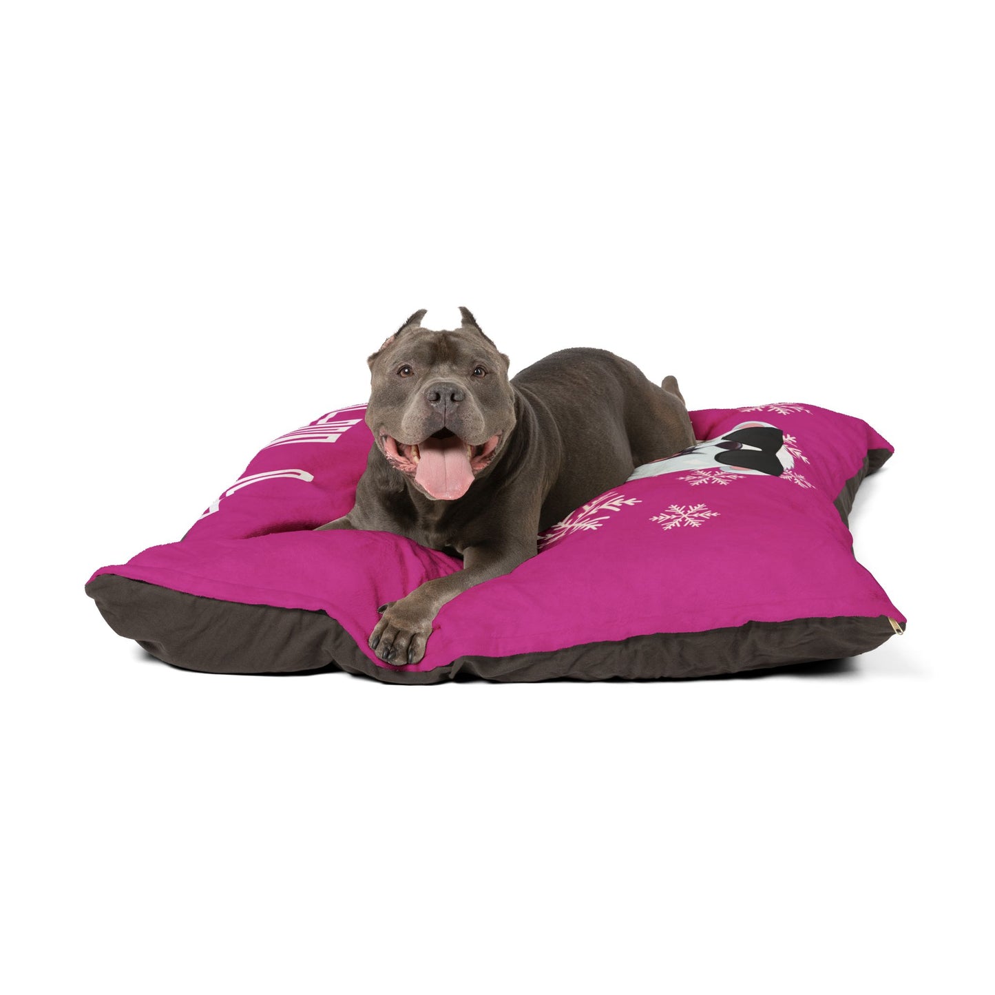 Chill with Polar Bear Pet Bed, Pink