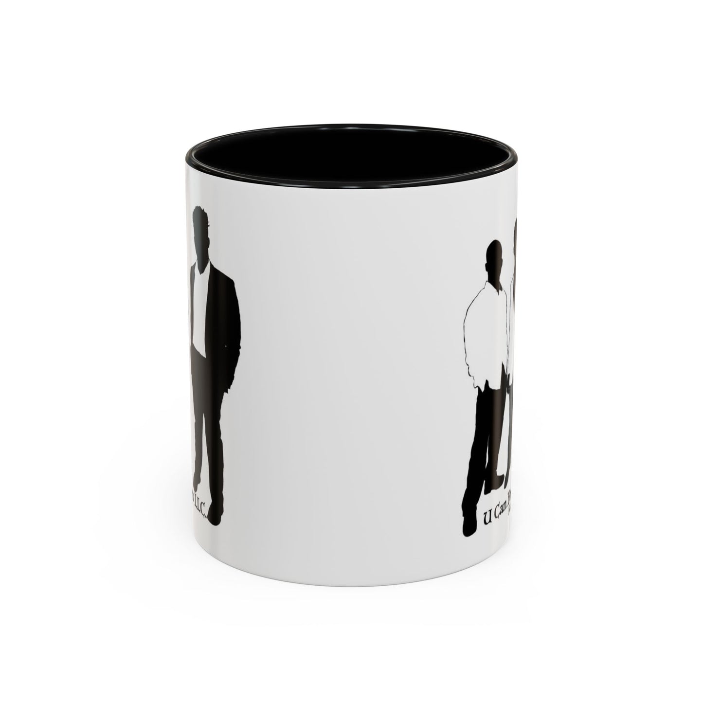 U Can Brothers Black Accent Mug