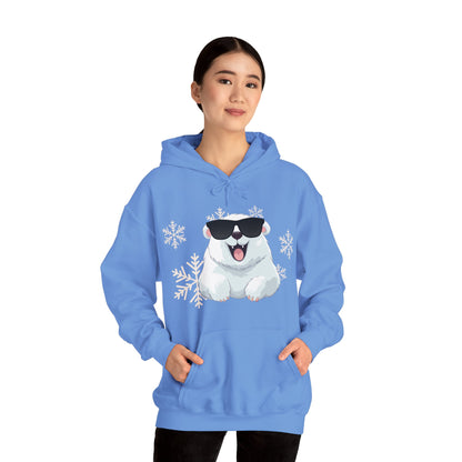 Polar Bear Unisex Heavy Blend™ Hooded Sweatshirt, fun, cool, Christmas