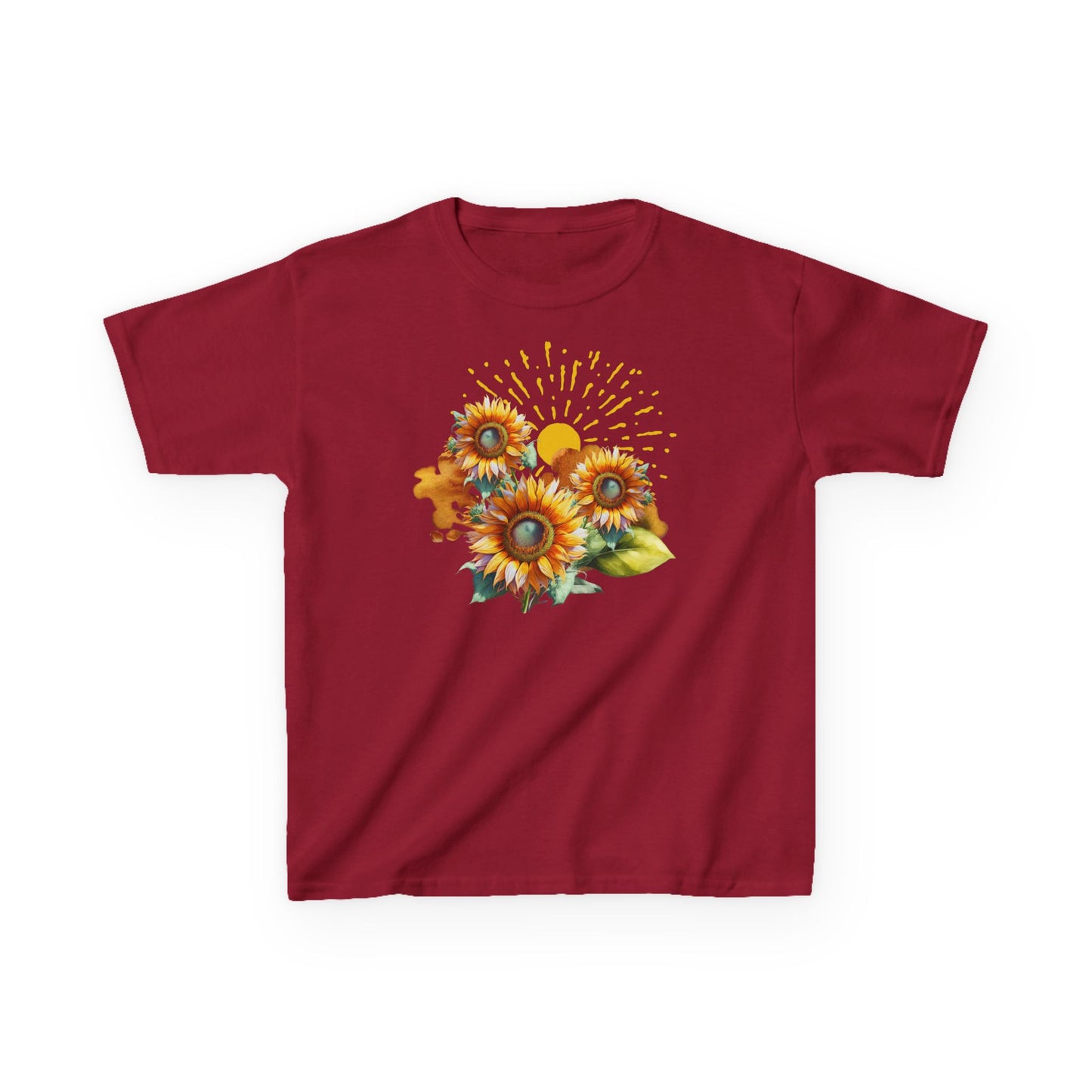 Sunflowers Kids Heavy Cotton™ Tee, spring, summer