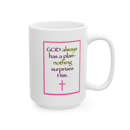 God Has a Plan Mug (pink), Faith gift, Encouragement gift, Birthday