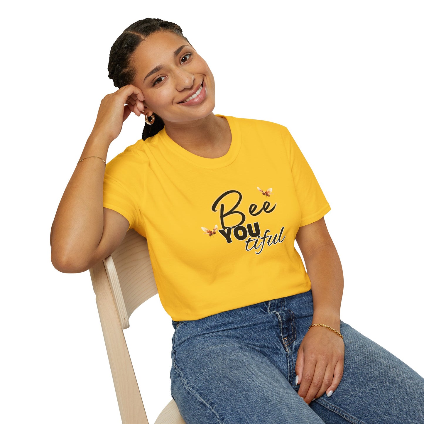 BeeYOUtiful Unisex Softstyle T-Shirt - Nature Inspired Graphic Tee