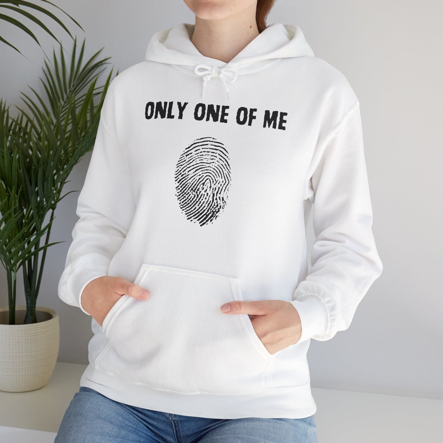 Unisex Hooded Sweatshirt, Only One of Me with scripture, Psalm 139:14 on back