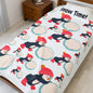 Snow Time Velveteen Plush Blanket