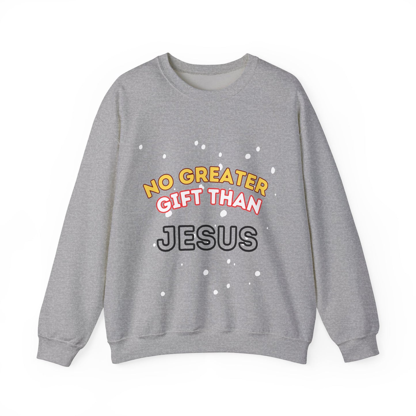 No Greater Gift Than Jesus Unisex Heavy Blend™ Crewneck Sweatshirt, Christmas
