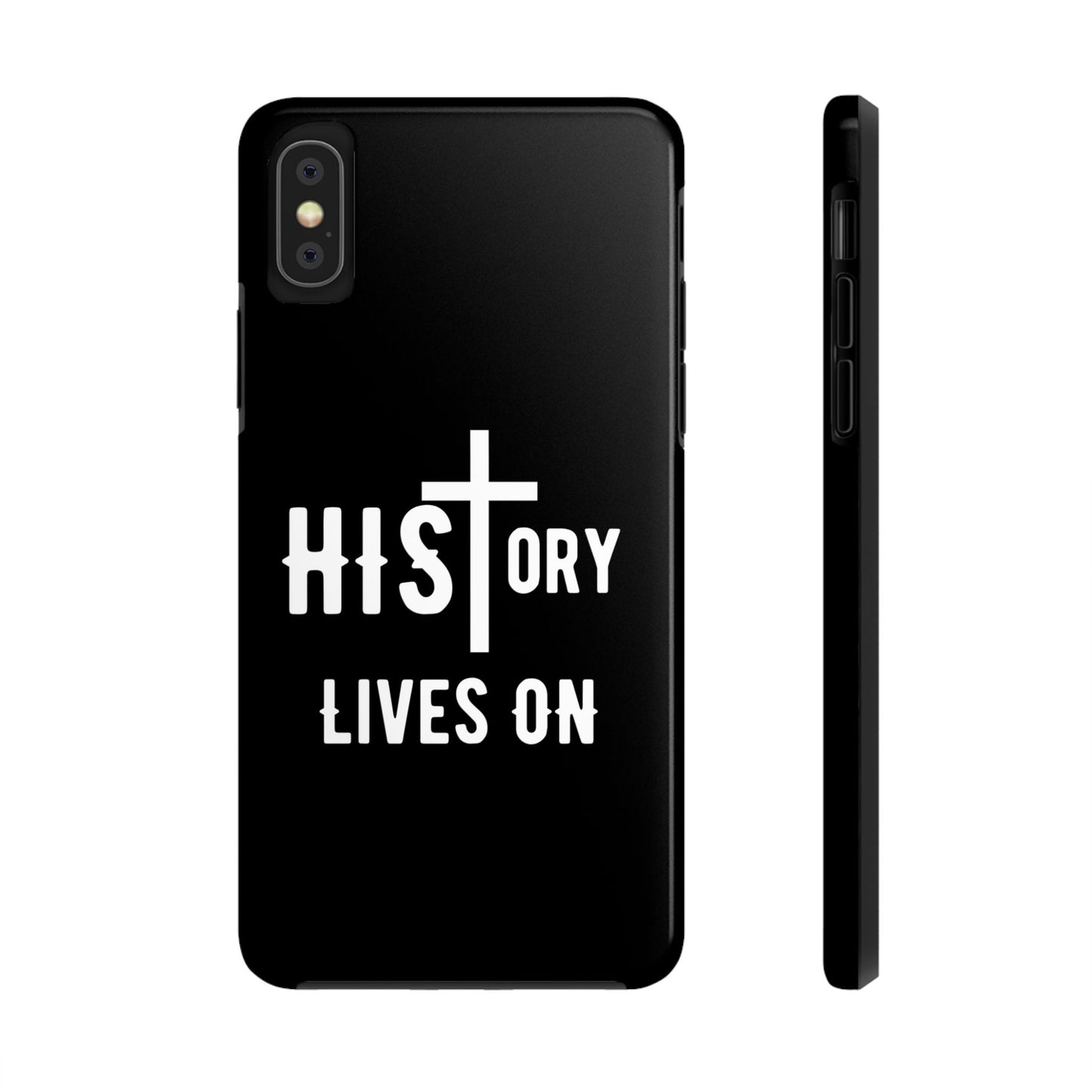 HIStory Lives On, Phone Cases - black & white